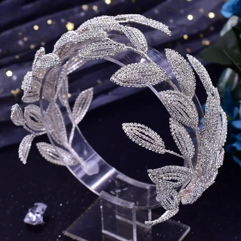 Deluxe Crystal Embellished Bridal Tiara Headband
