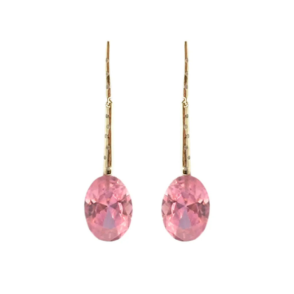 Diamond Georgette v With Pink Zircon