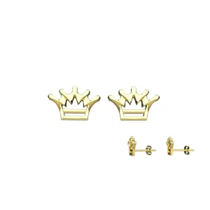 Ear Studs With Royal Crown