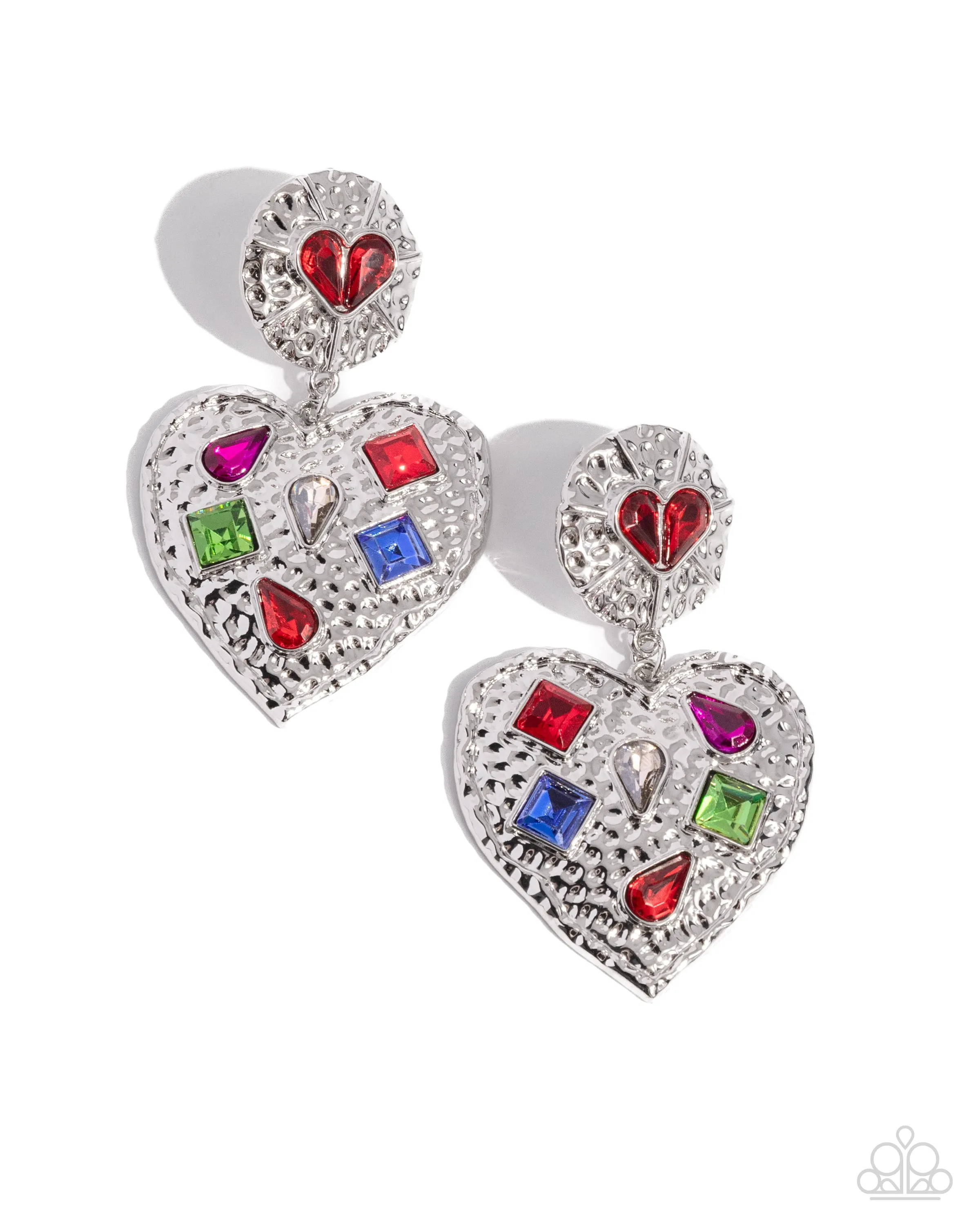 Earrings Antiqued Allure - Red VDAY E2276