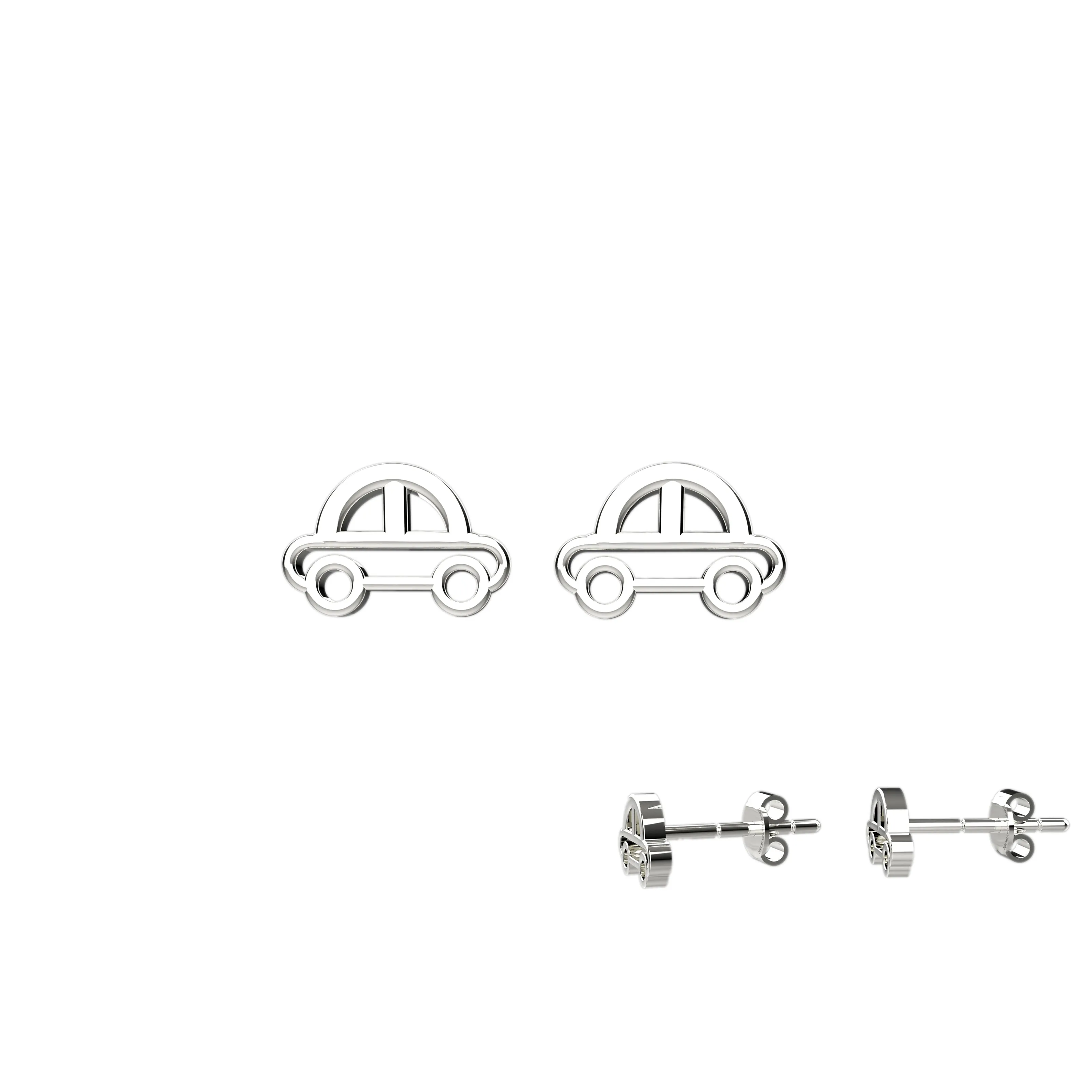 Earrings Stud in Mini Car Style