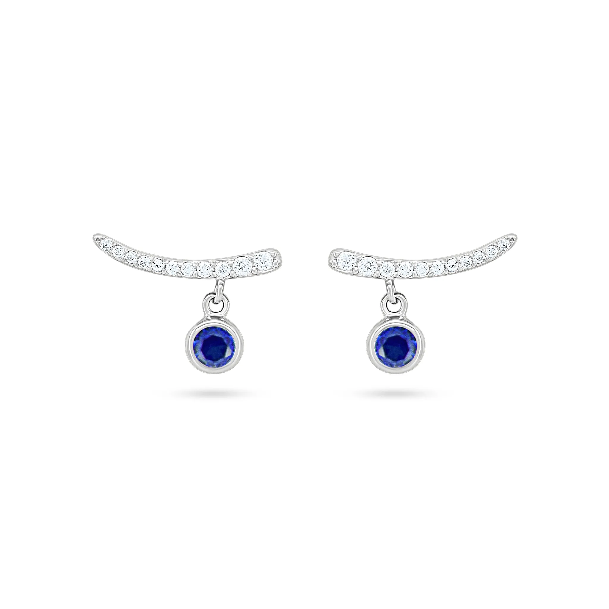 Elegant Drop Green Zircon Earrings