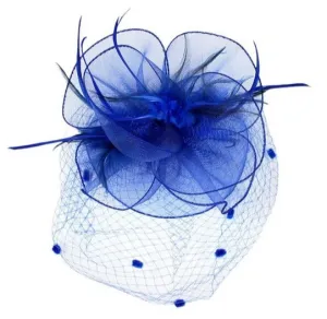 Fiona | Feather Mesh Flower Fascinator