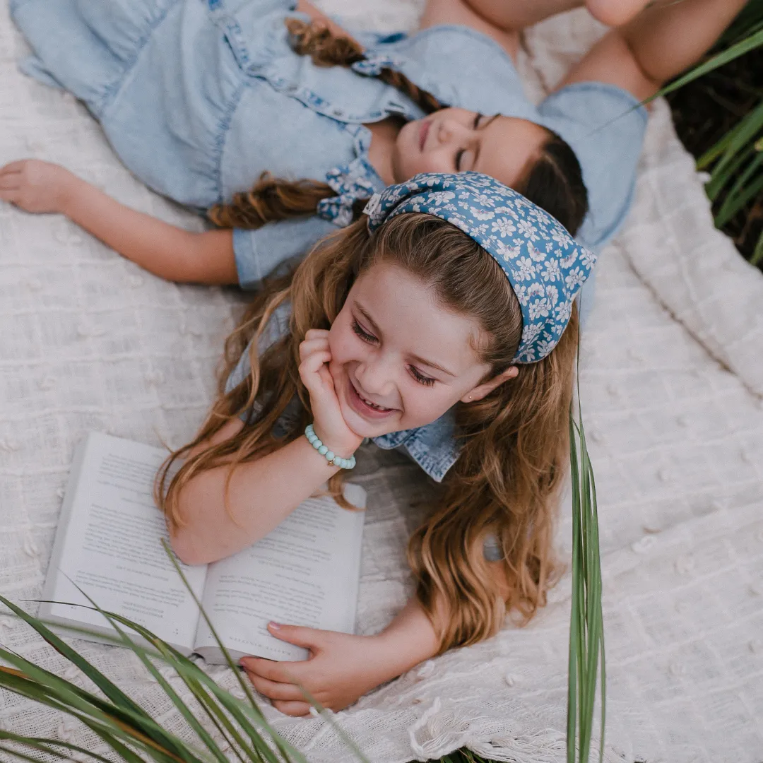 Floral Bandanna with Ties