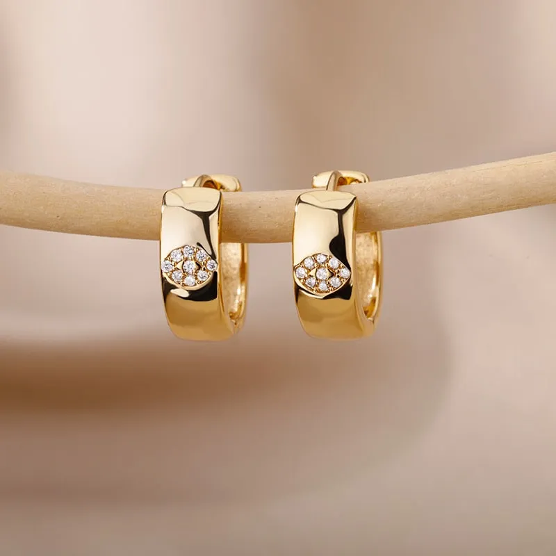 Golden Heartbeat Hoops