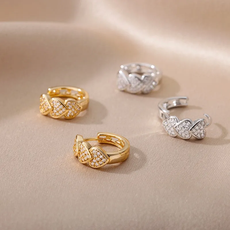 Golden Heartbeat Hoops