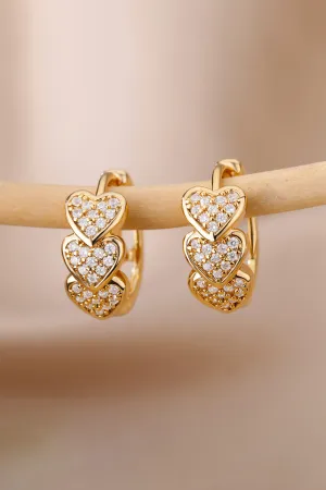 Golden Heartbeat Hoops