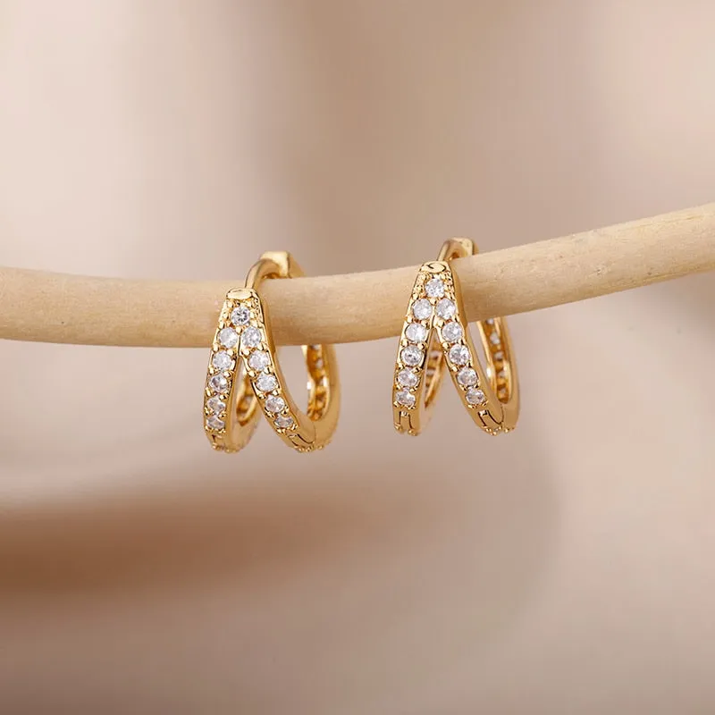 Golden Heartbeat Hoops