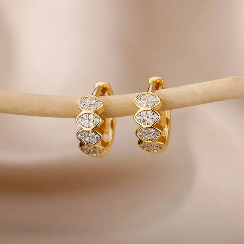 Golden Heartbeat Hoops