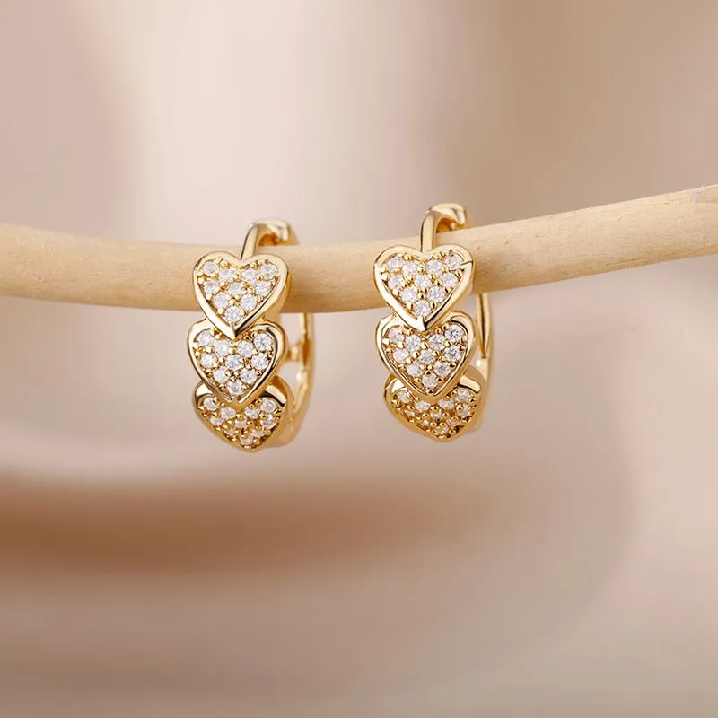 Golden Heartbeat Hoops