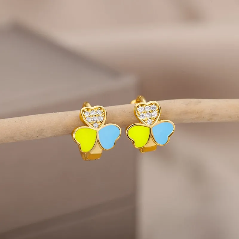 Golden Heartbeat Hoops