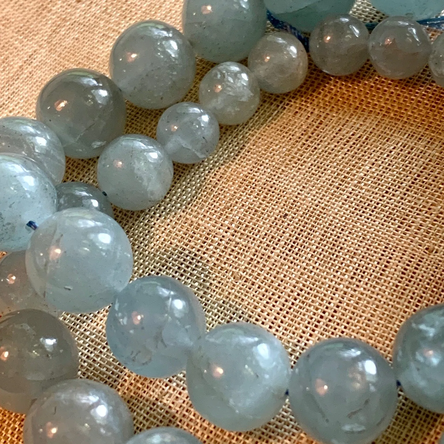 Graduated Aquamarine Rounds