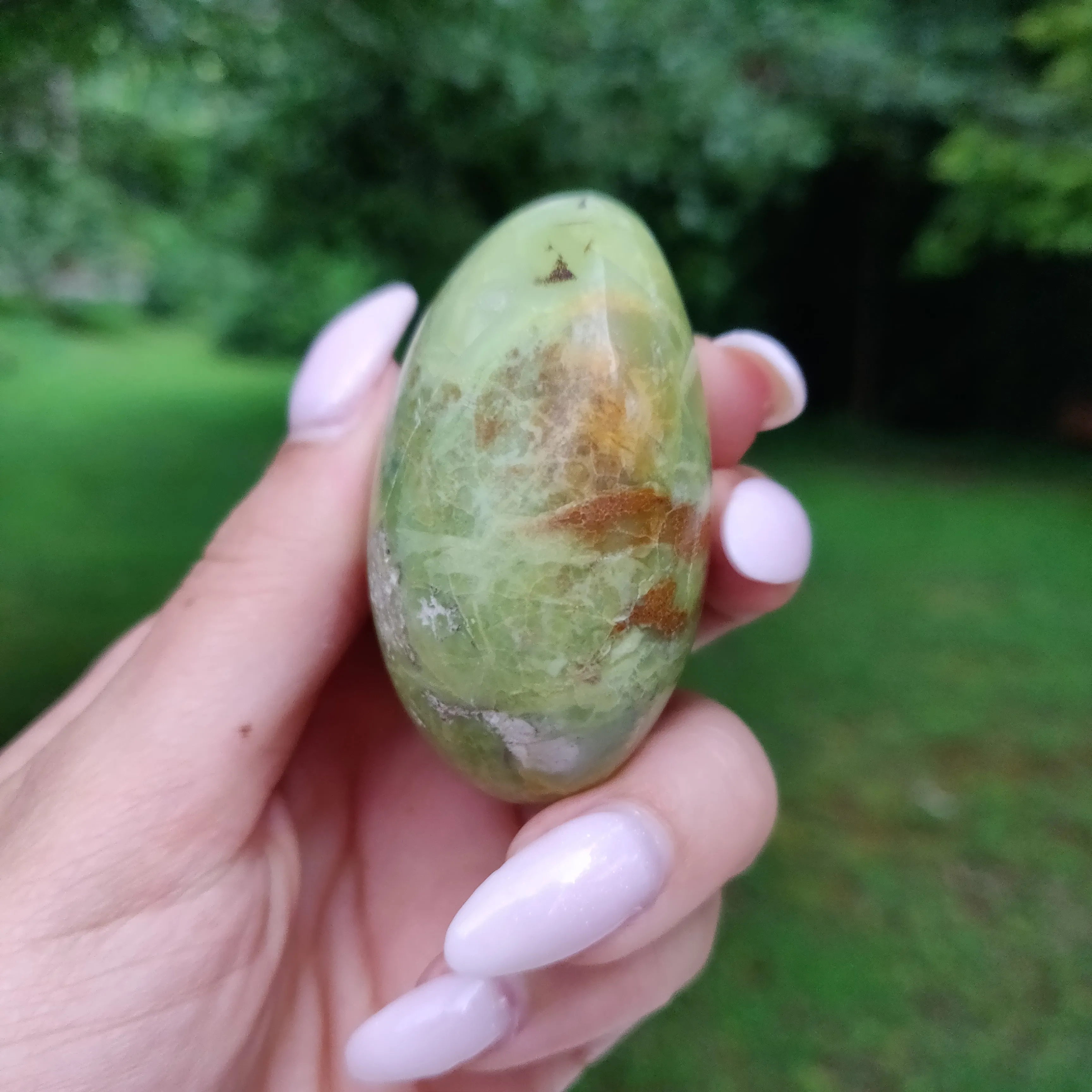 Green Opal Palm Stone (#1)