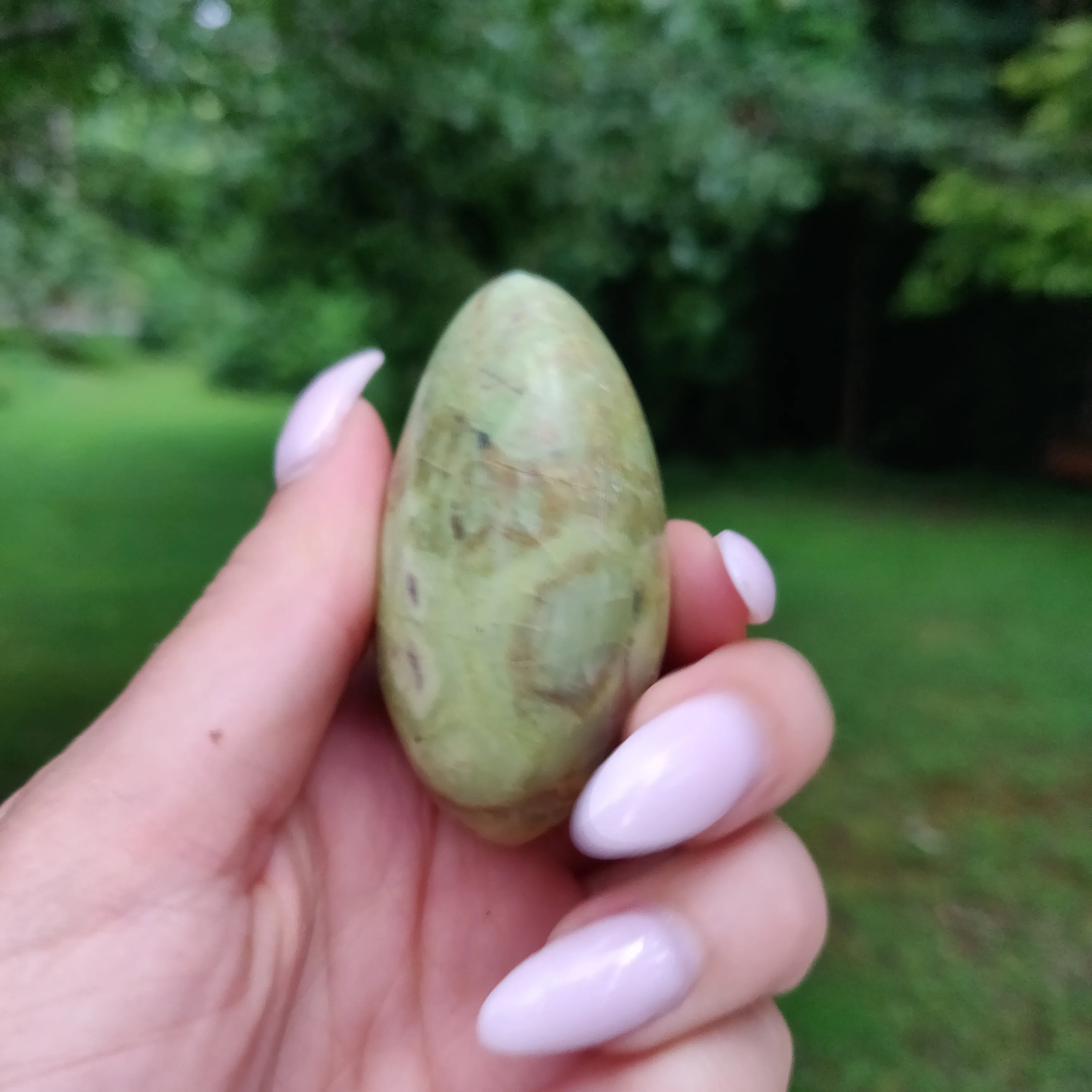 Green Opal Palm Stone (#1)