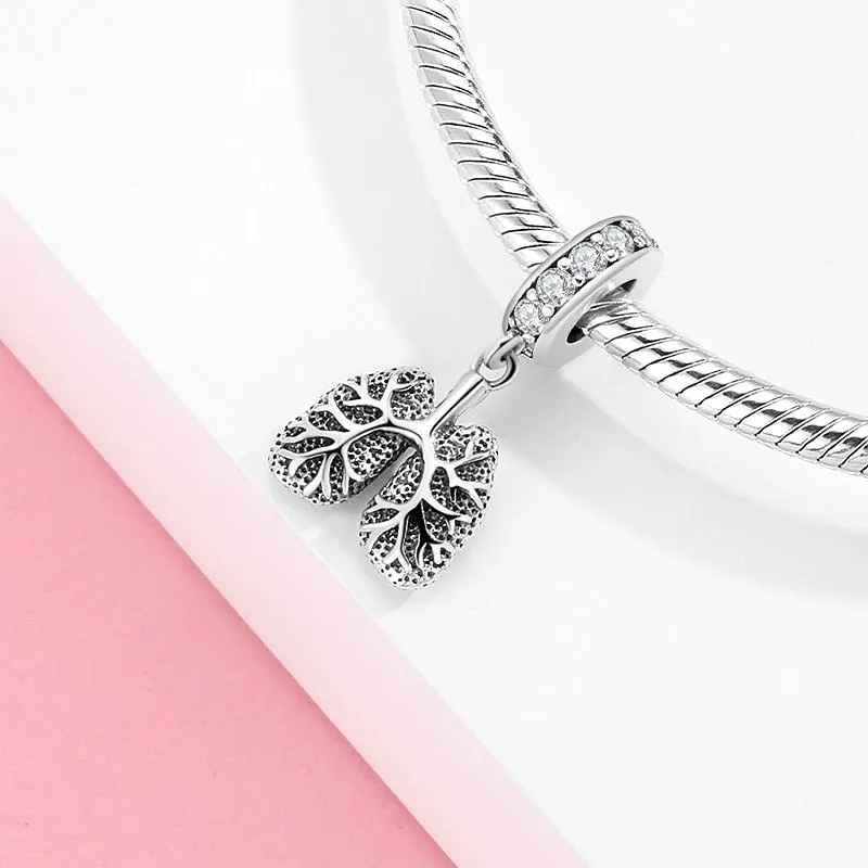 Hot 925 Sterling Silver Love Heart Hat Charm Sparkling CZ Fine Beads fit Original Pandora Bracelets Women Jewelry Making