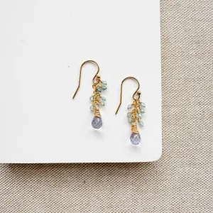 Iolite and Zircon Maribella Earrings