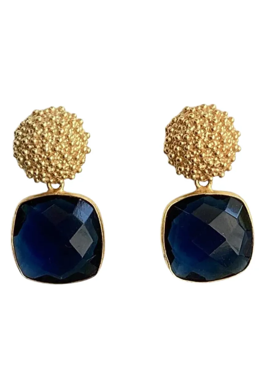Julie Ryan Abbott Earring - Sapphire