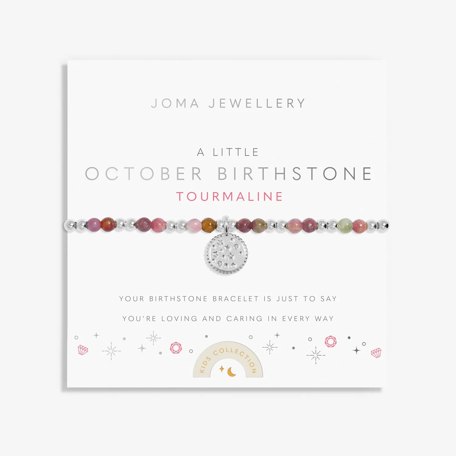 Kids A Little October Birthstone Silver Plated Bracelet C791