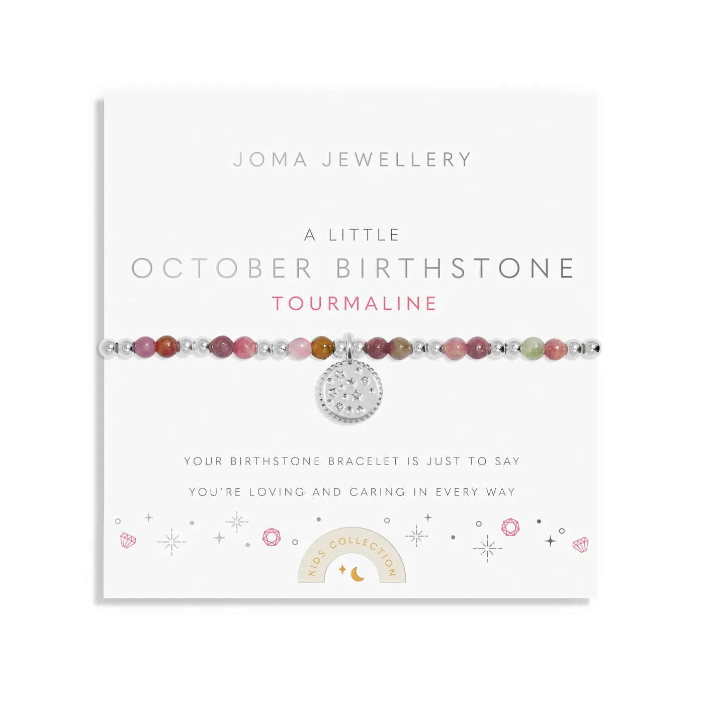 Kids A Little October Birthstone Silver Plated Bracelet C791