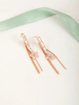 Kirata Zircon Rose Gold Earrings