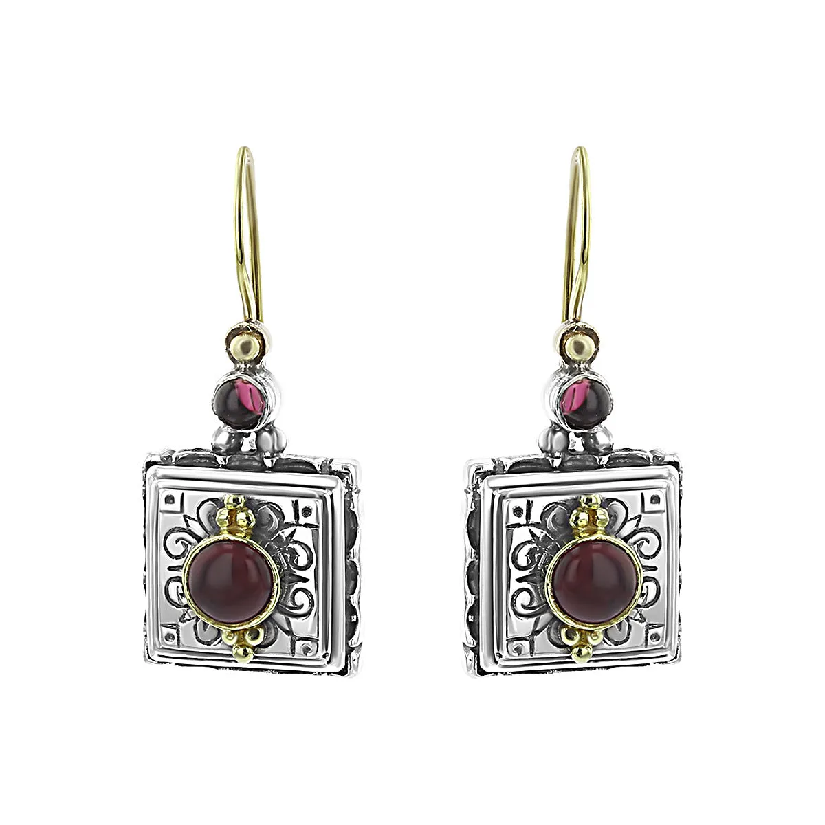 Konstantino Pink Tourmaline Dangle Earrings