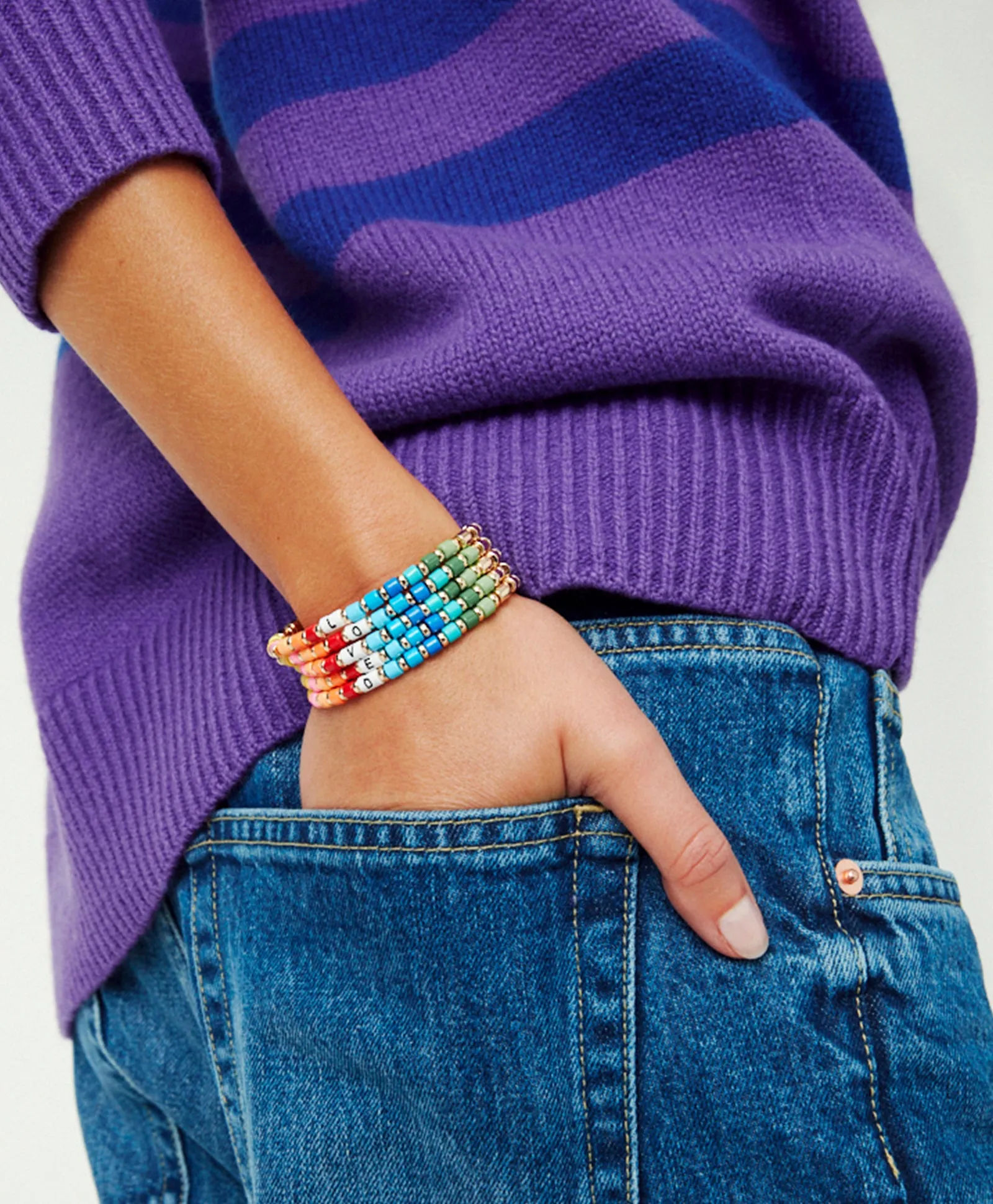 Little Letters In Living Color Bracelets
