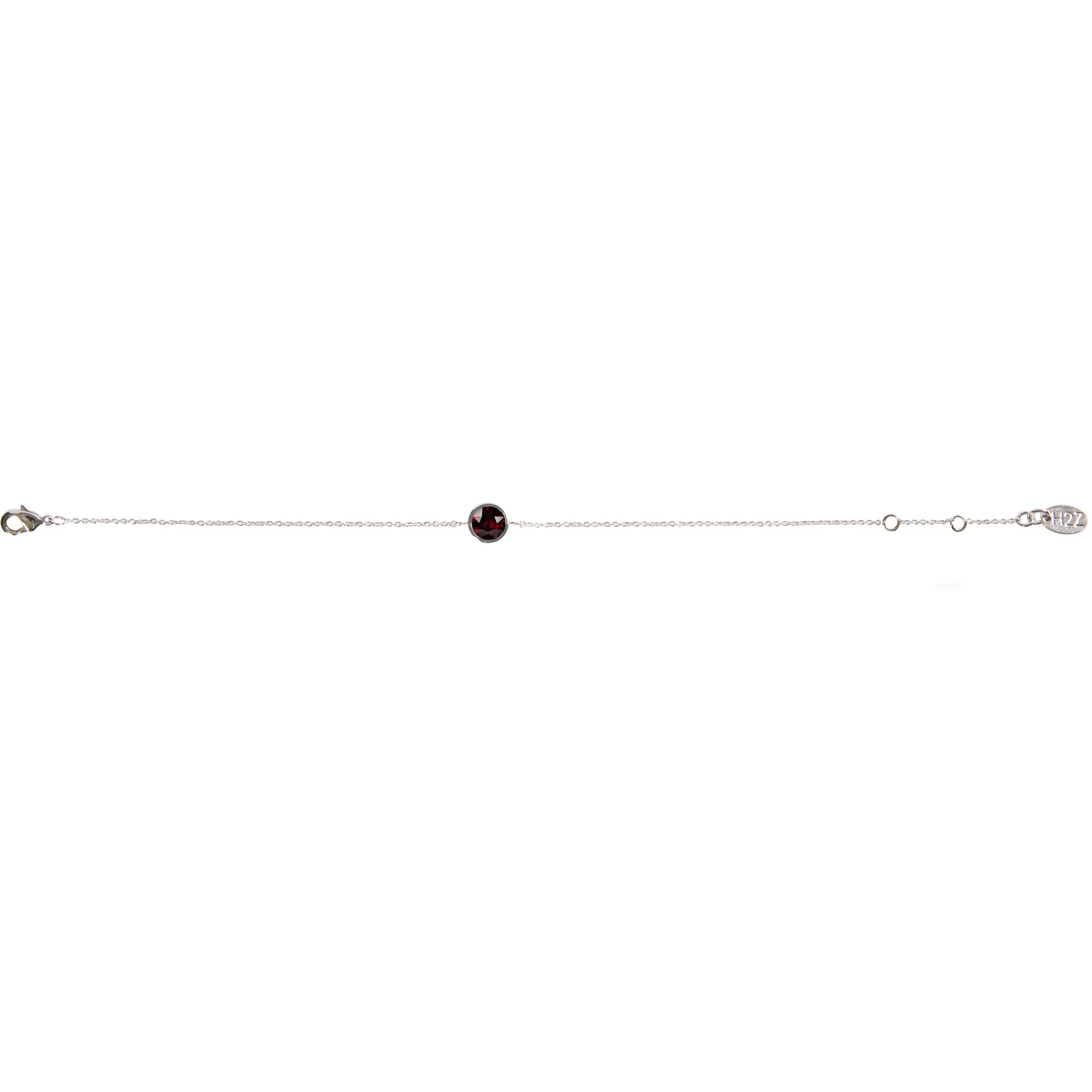 Liza Birthstone December Blue Zircon 6.5"-7.625" Crystal Bracelet made from Austrian Crystals