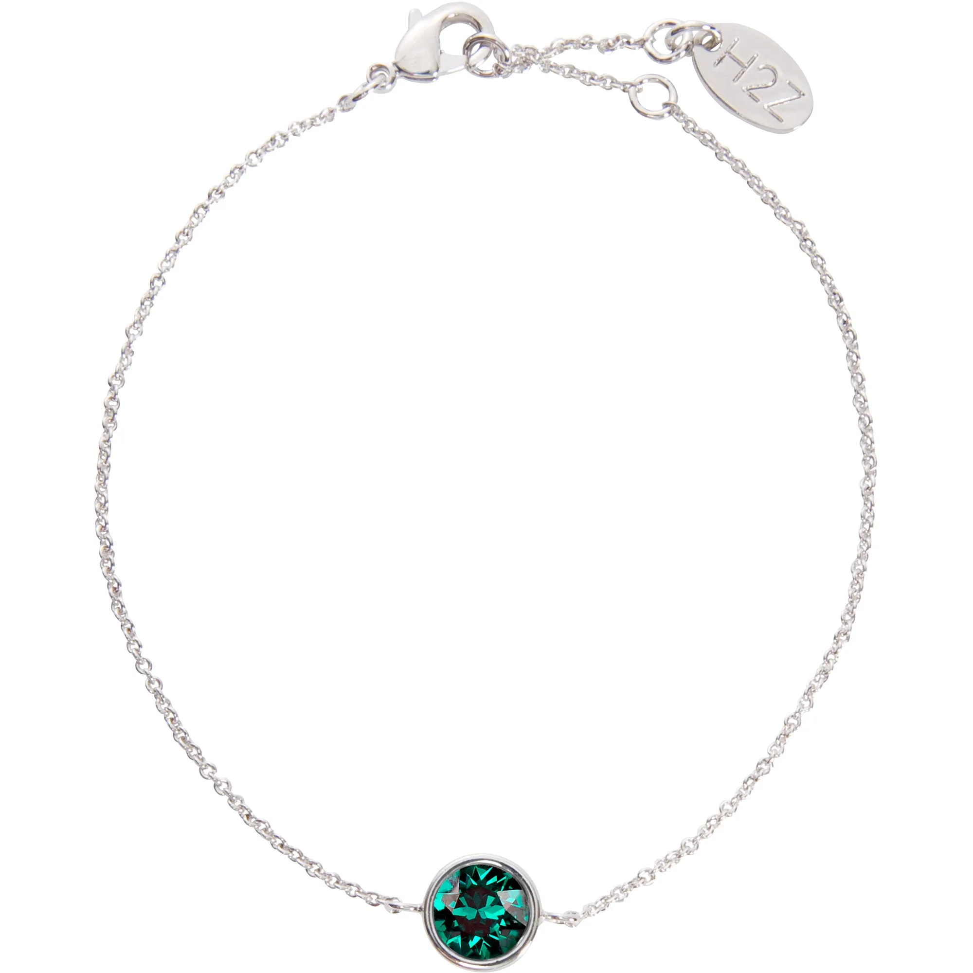 Liza Birthstone December Blue Zircon 6.5"-7.625" Crystal Bracelet made from Austrian Crystals