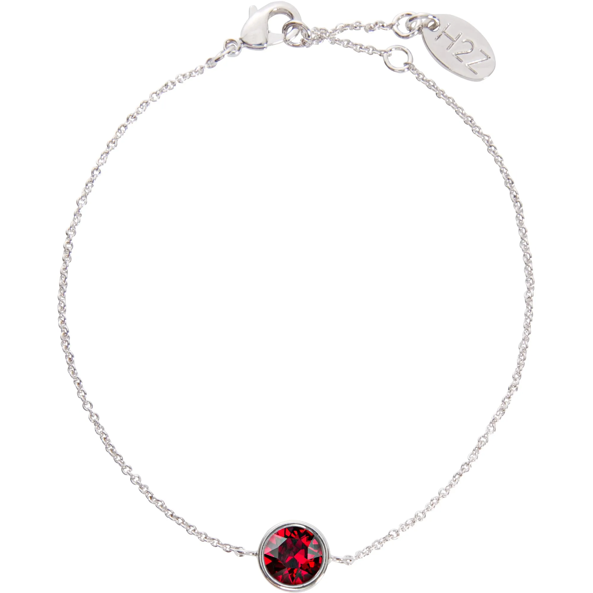 Liza Birthstone December Blue Zircon 6.5"-7.625" Crystal Bracelet made from Austrian Crystals