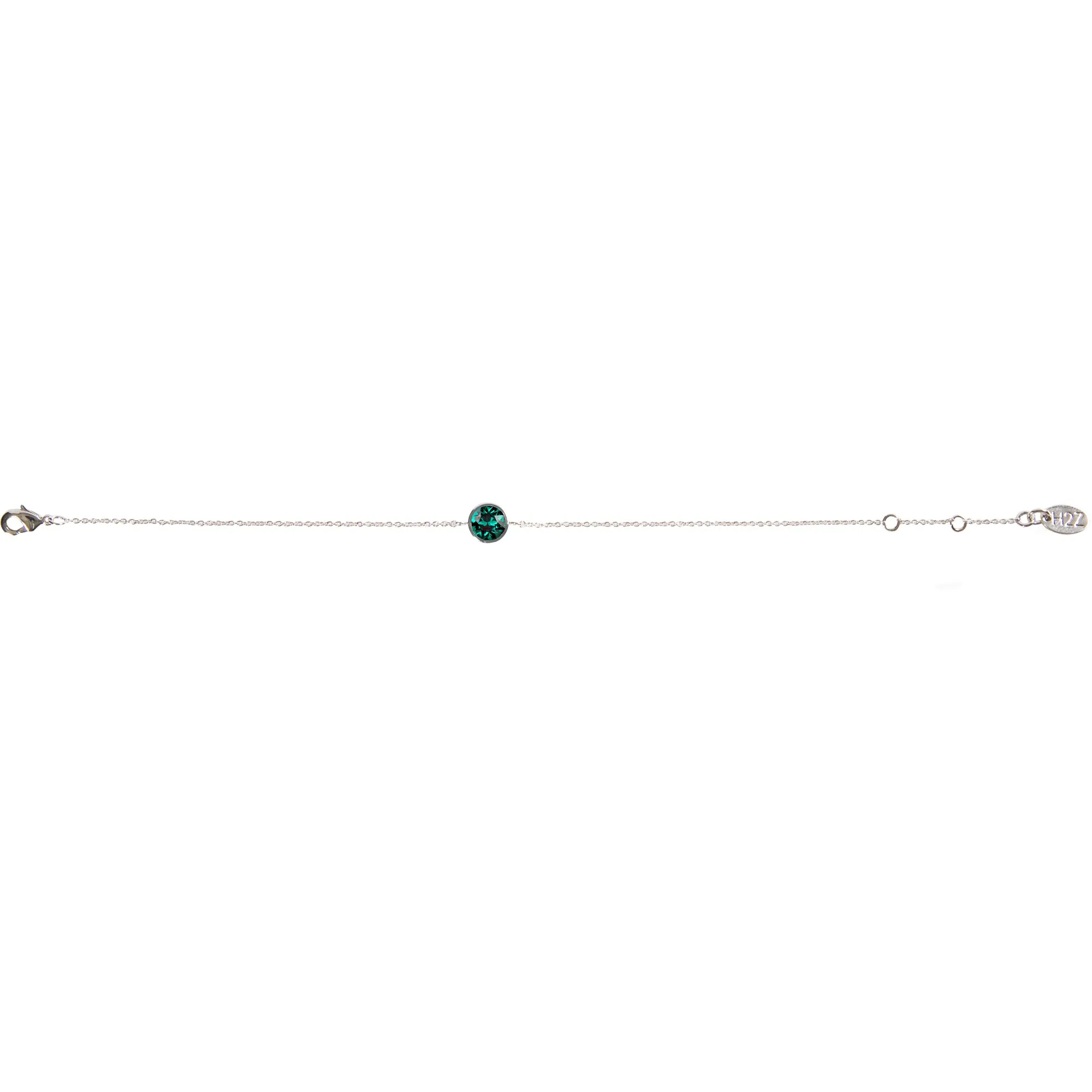 Liza Birthstone December Blue Zircon 6.5"-7.625" Crystal Bracelet made from Austrian Crystals