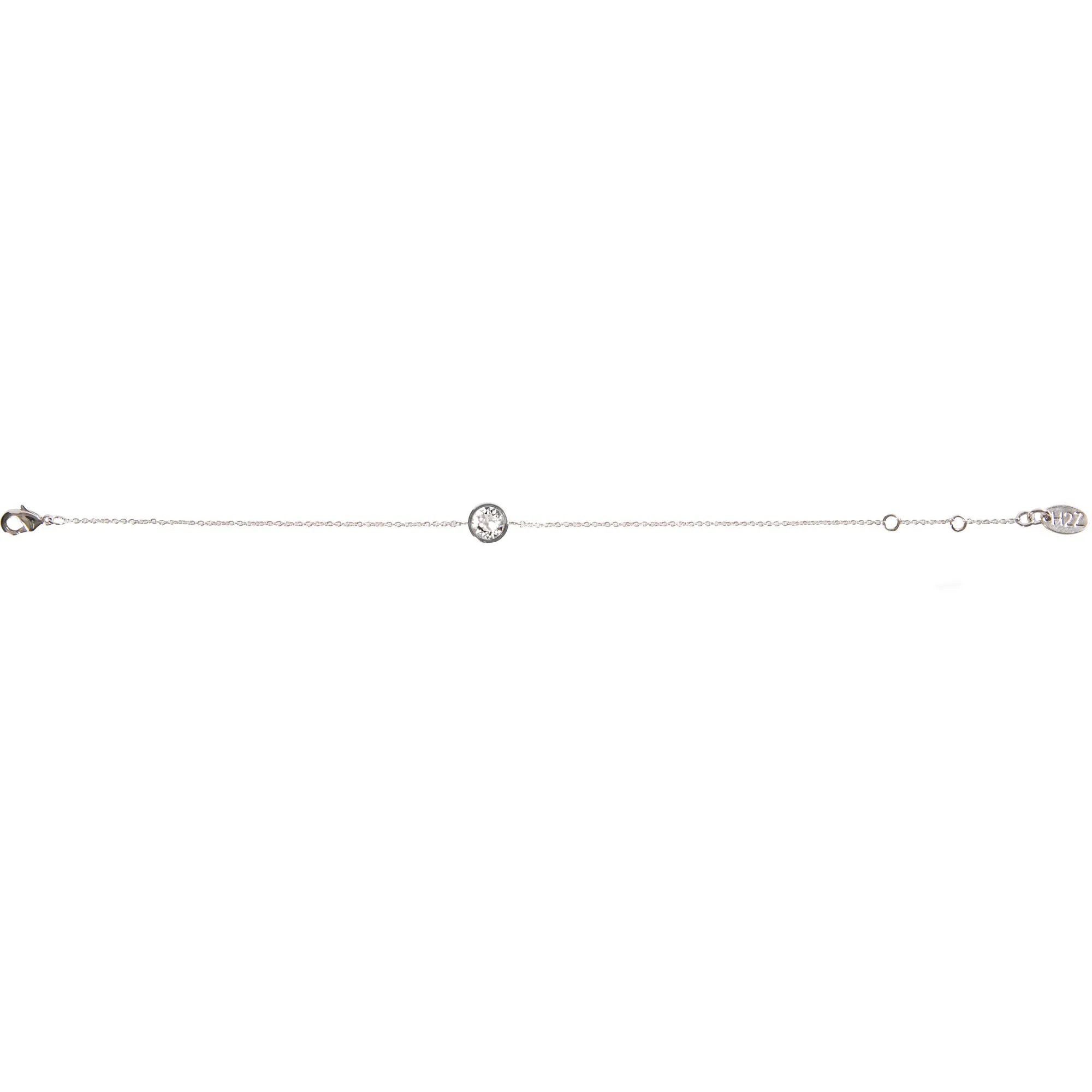 Liza Birthstone December Blue Zircon 6.5"-7.625" Crystal Bracelet made from Austrian Crystals
