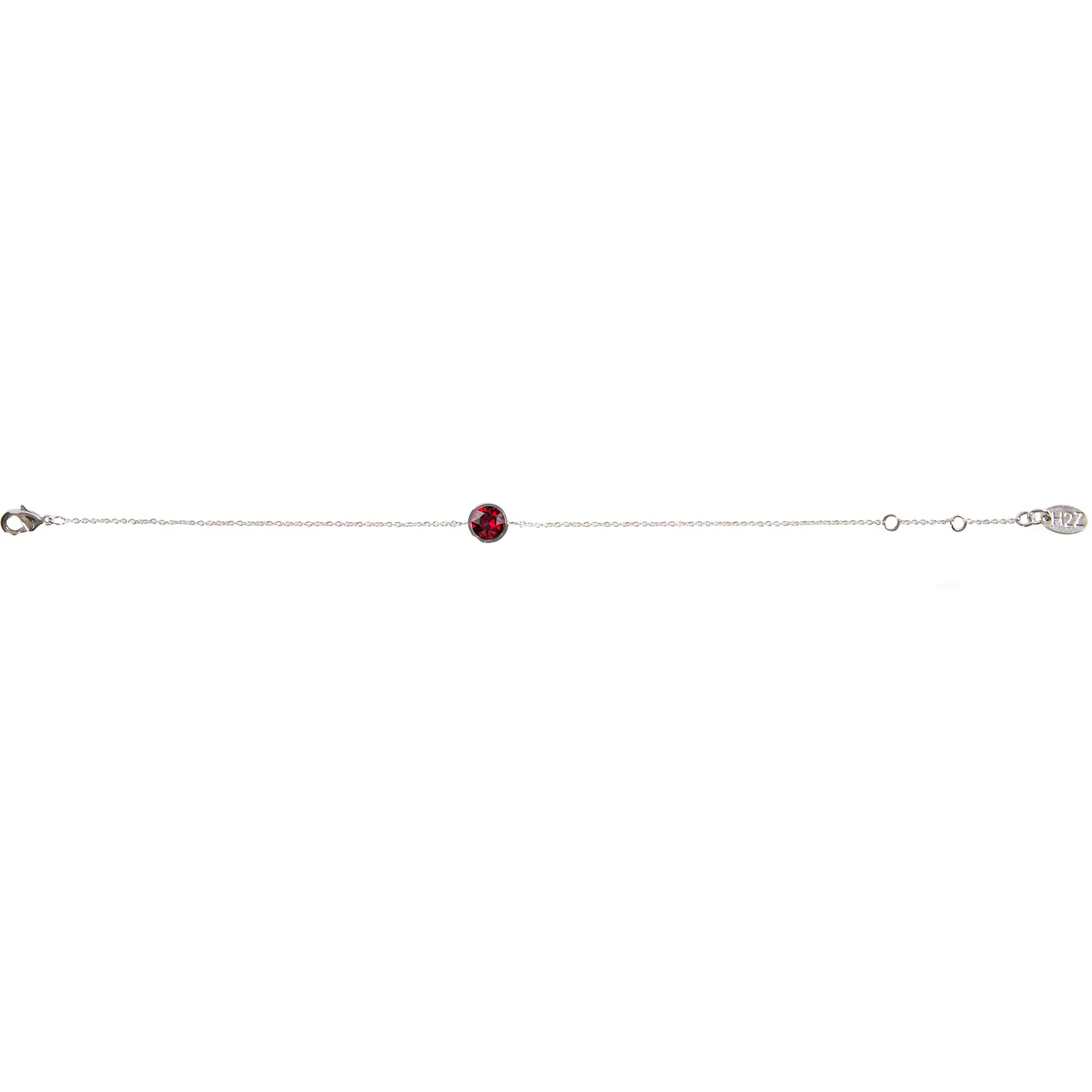 Liza Birthstone December Blue Zircon 6.5"-7.625" Crystal Bracelet made from Austrian Crystals
