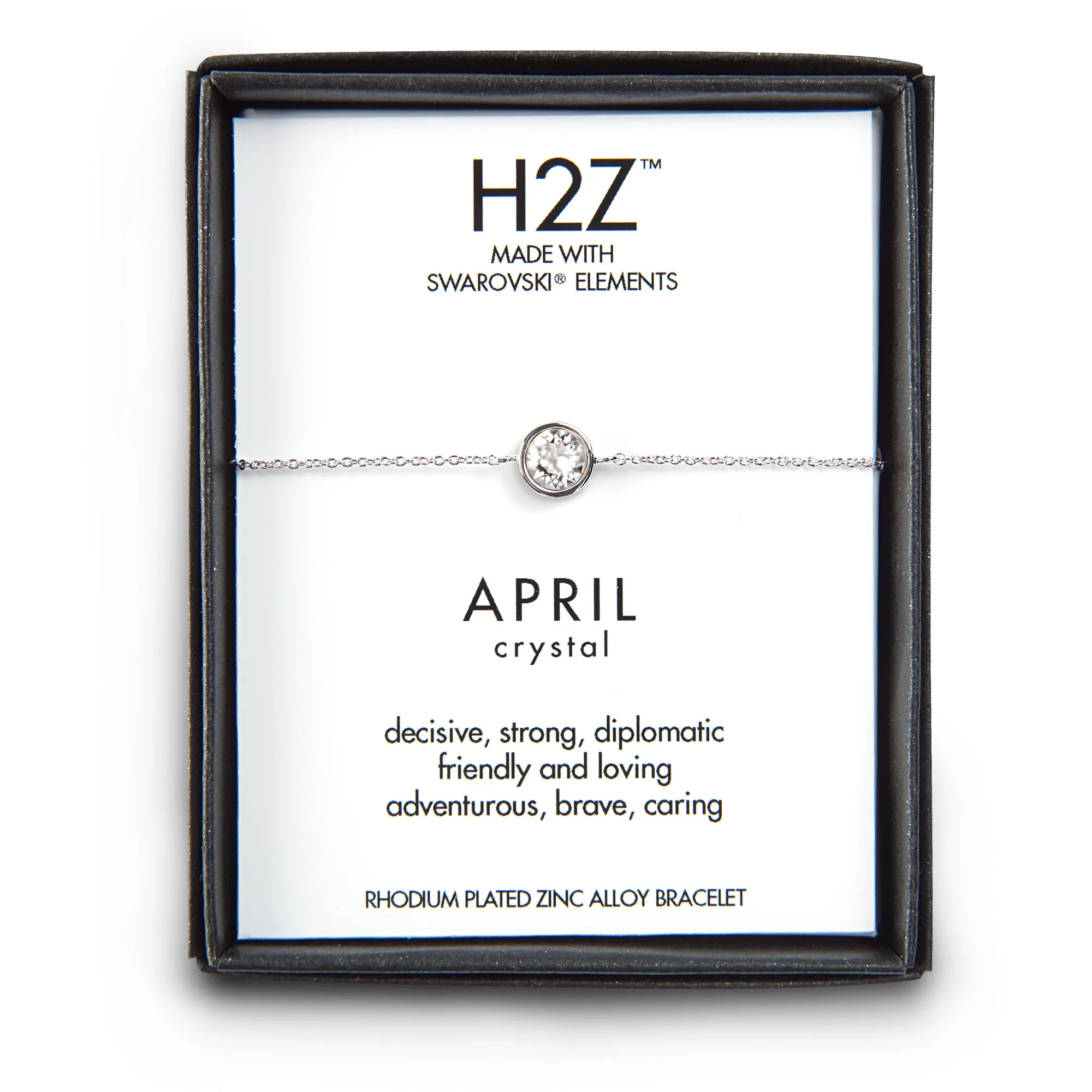 Liza Birthstone December Blue Zircon 6.5"-7.625" Crystal Bracelet made from Austrian Crystals