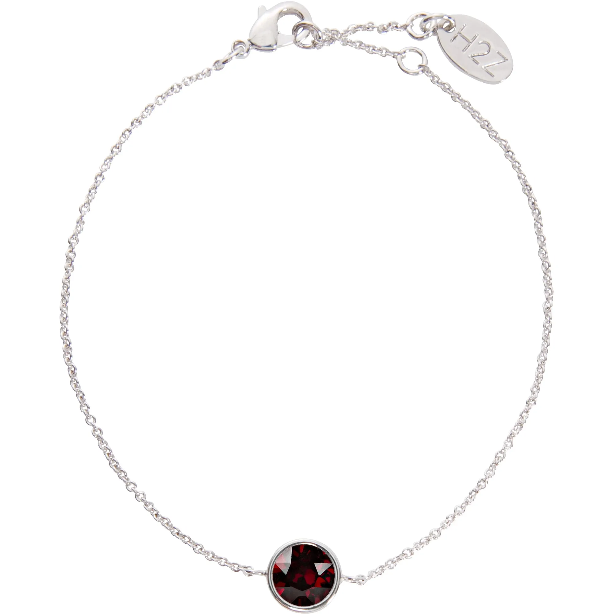 Liza Birthstone December Blue Zircon 6.5"-7.625" Crystal Bracelet made from Austrian Crystals
