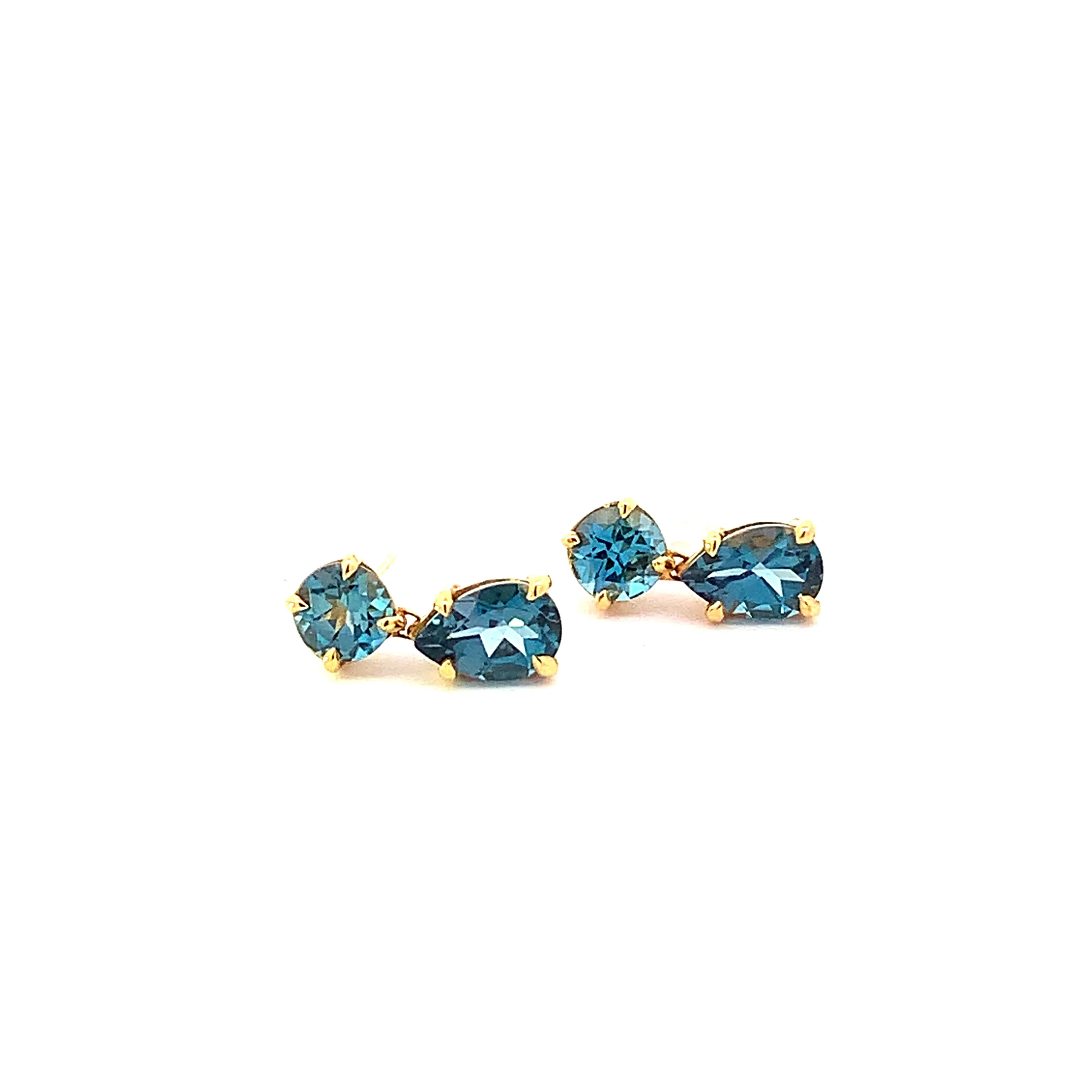 London Blue Topaz Drop Earrings