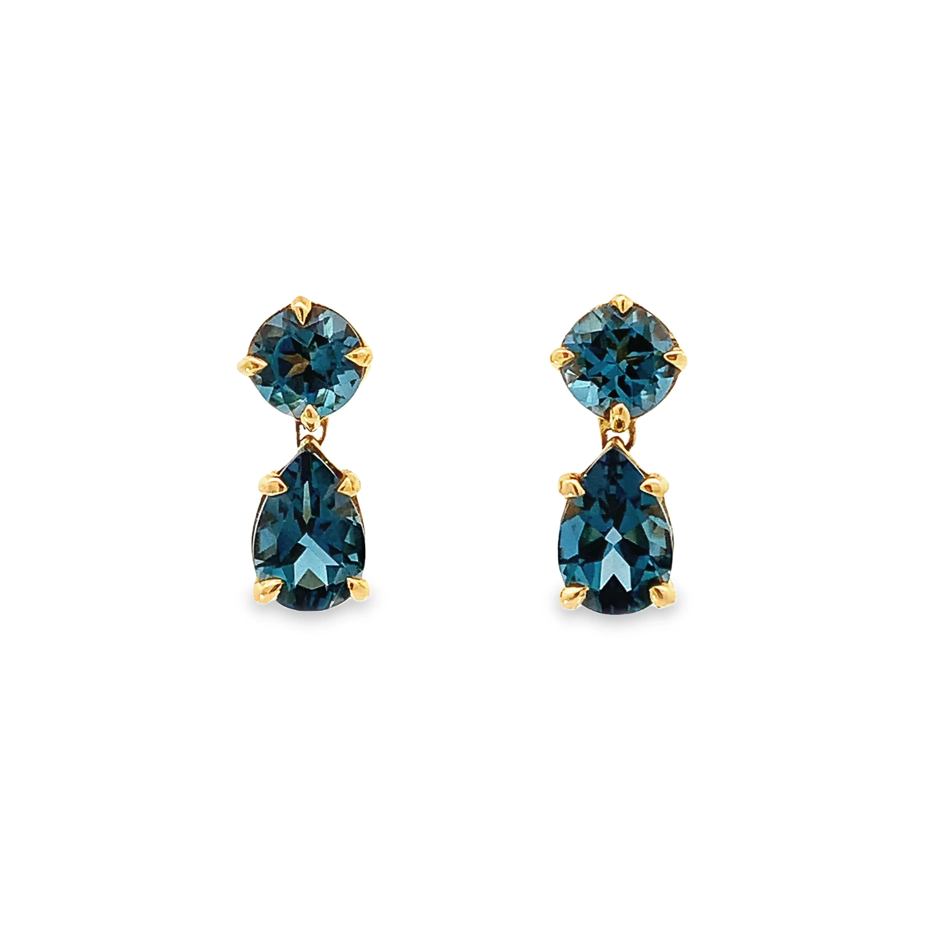 London Blue Topaz Drop Earrings