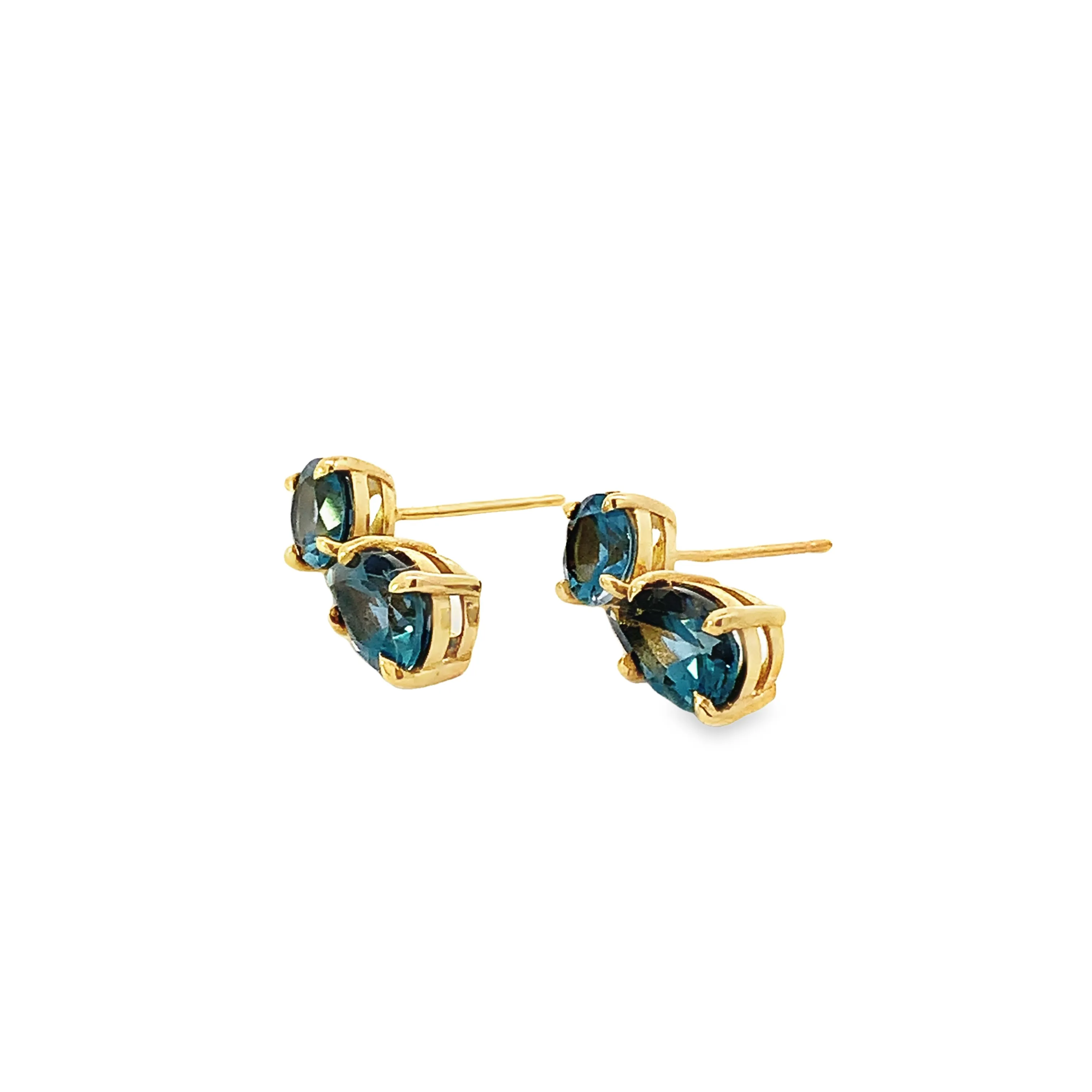 London Blue Topaz Drop Earrings