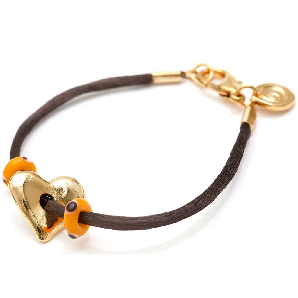 Love and Protection Satin Cord Bracelet