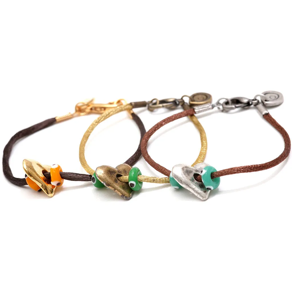 Love and Protection Satin Cord Bracelet