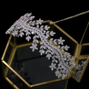 Magnificent Rhinestone Studded Floral Crown