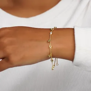 Mi Amor 925 Sterling Silver Zircon Bracelet