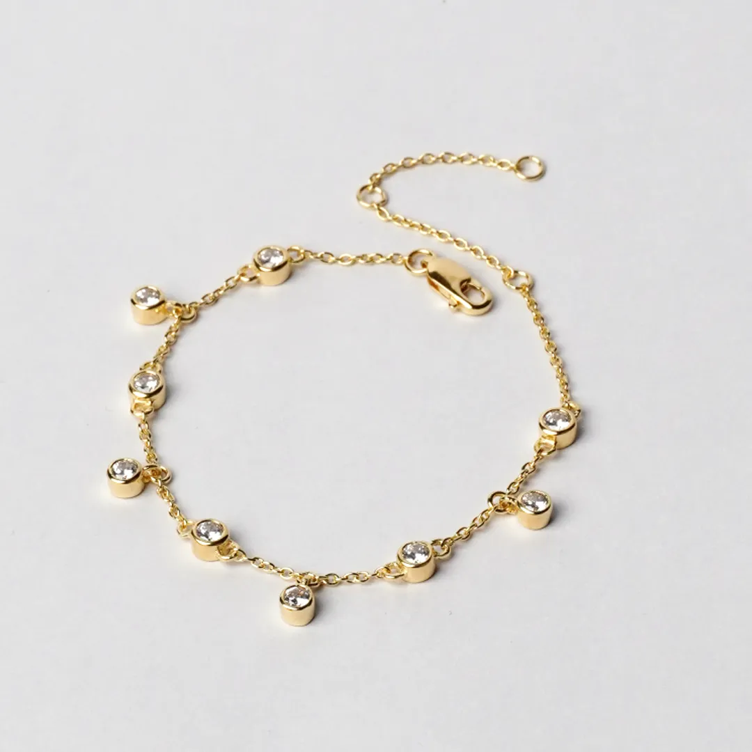 Mi Amor 925 Sterling Silver Zircon Bracelet