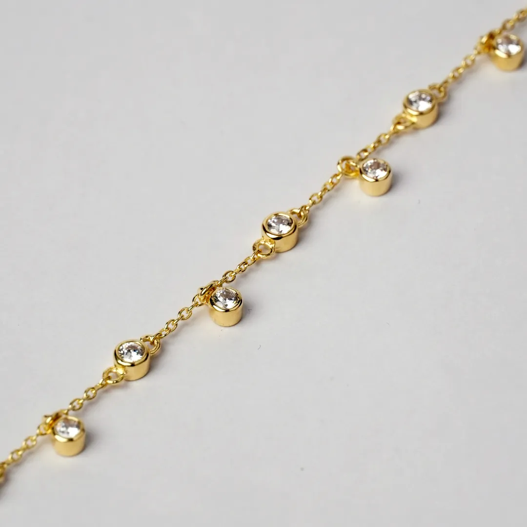 Mi Amor 925 Sterling Silver Zircon Bracelet