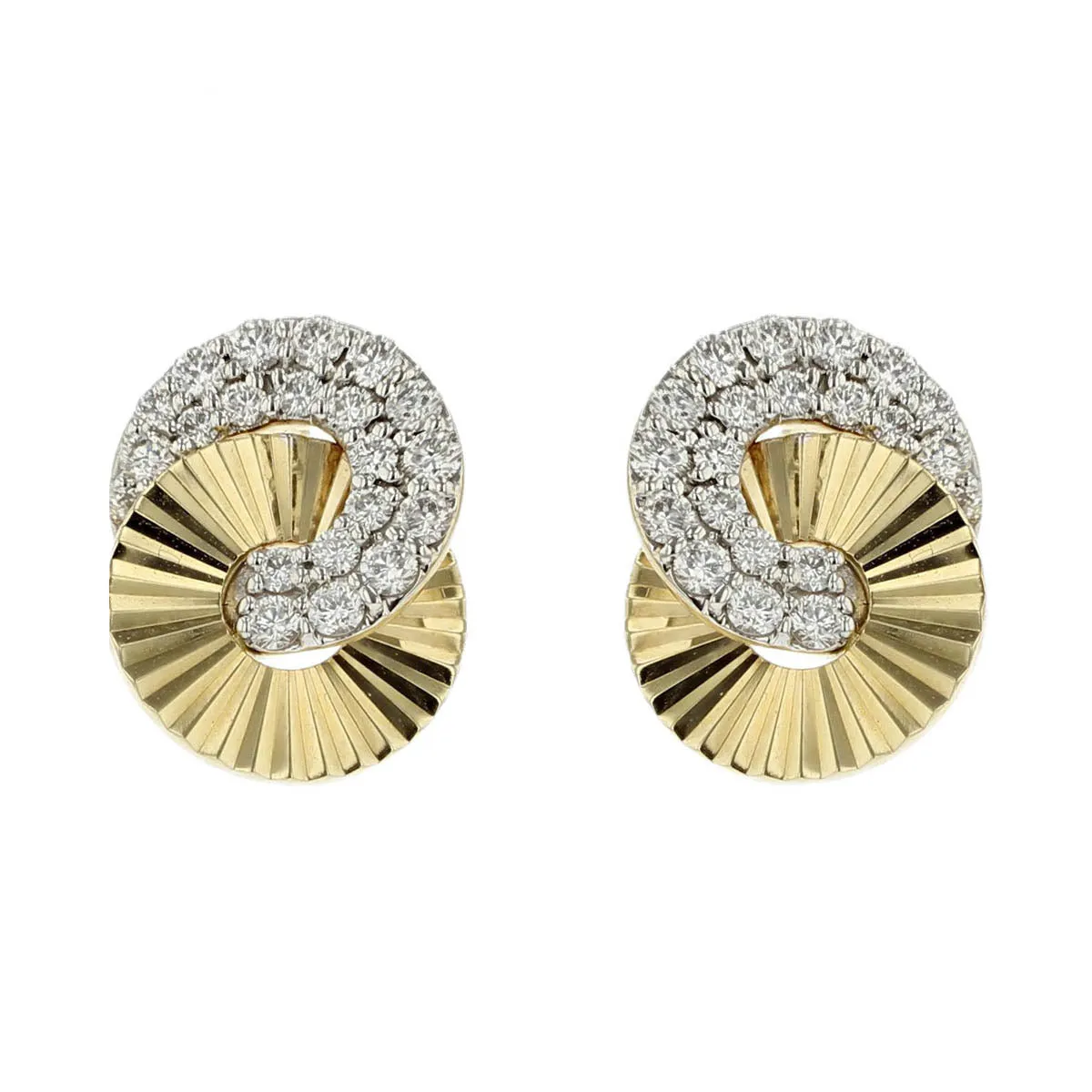 Mini Aura Interlocking Stud Earrings