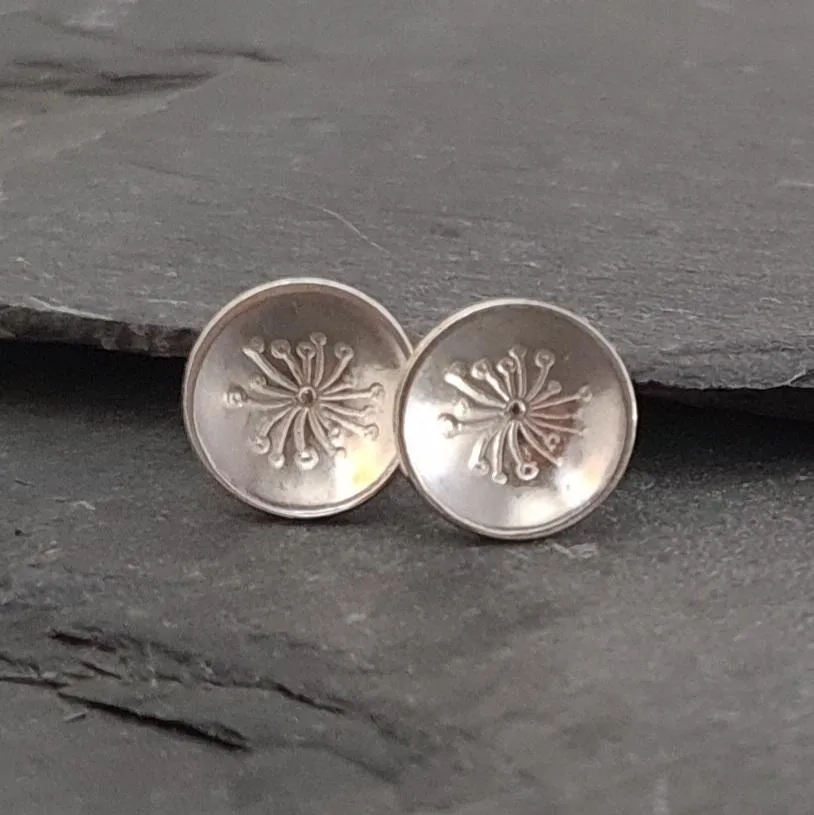 Mix & Match Floral Sterling Silver Stud Earrings