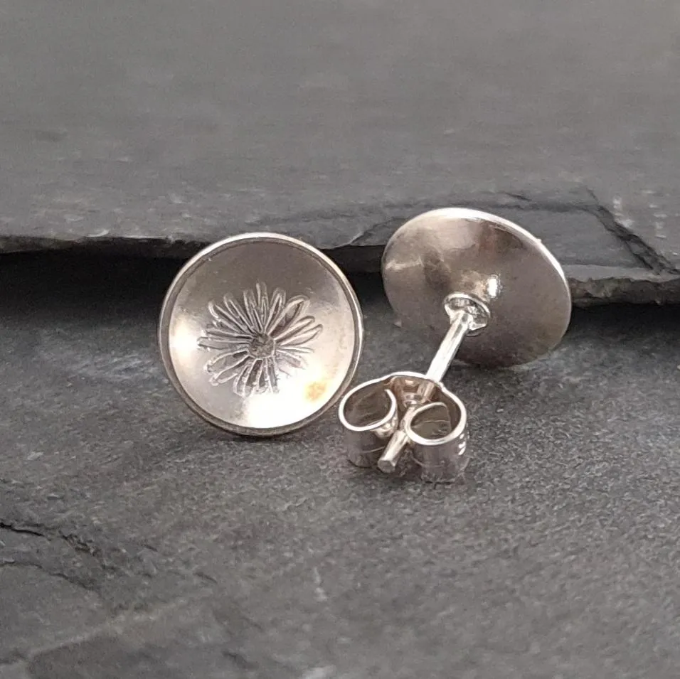 Mix & Match Floral Sterling Silver Stud Earrings