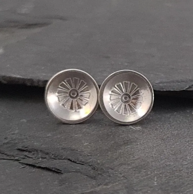 Mix & Match Floral Sterling Silver Stud Earrings