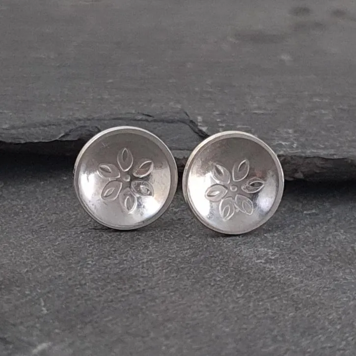 Mix & Match Floral Sterling Silver Stud Earrings