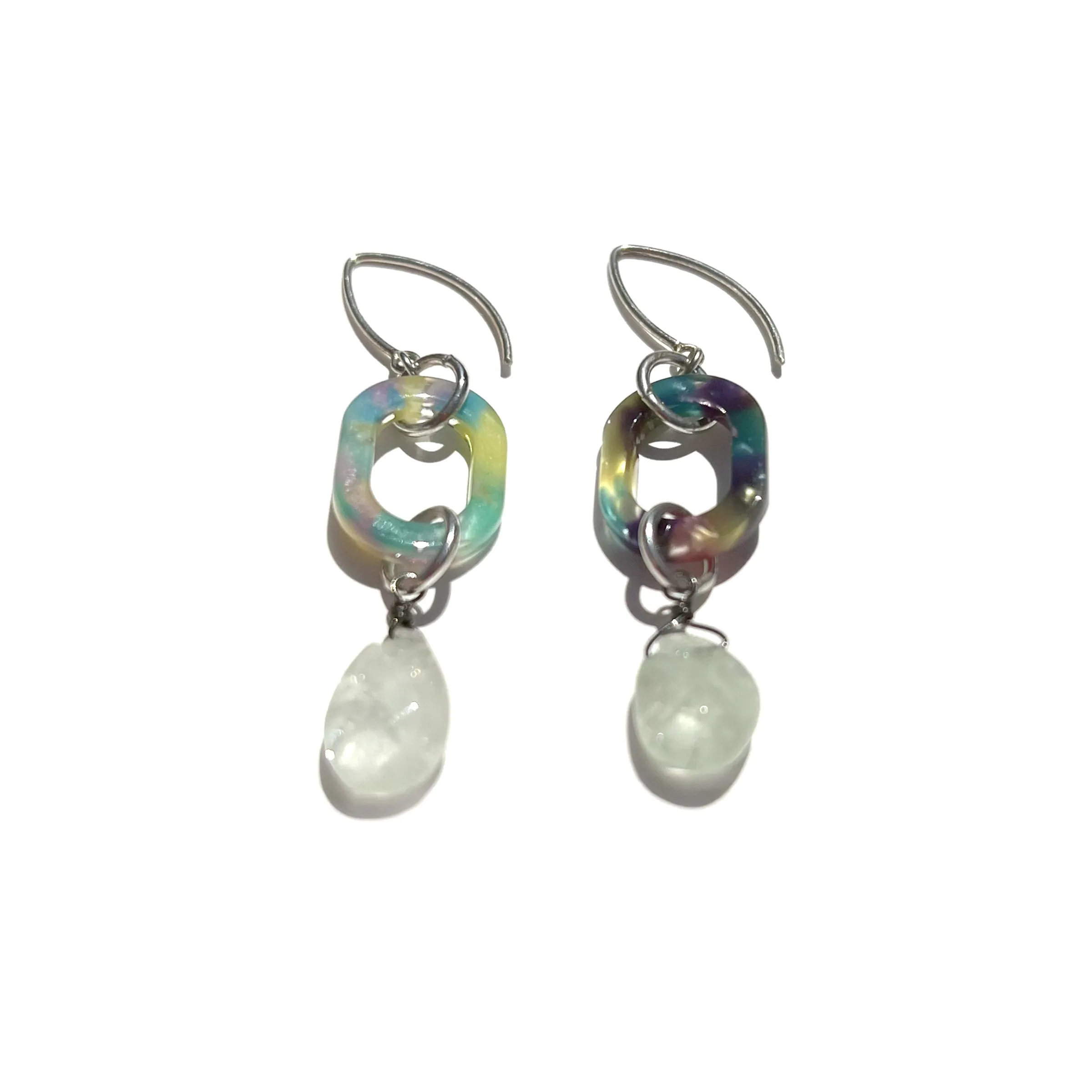 MPR x IMAGINARIUM: Aquamarine Little Drop Chain Earrings