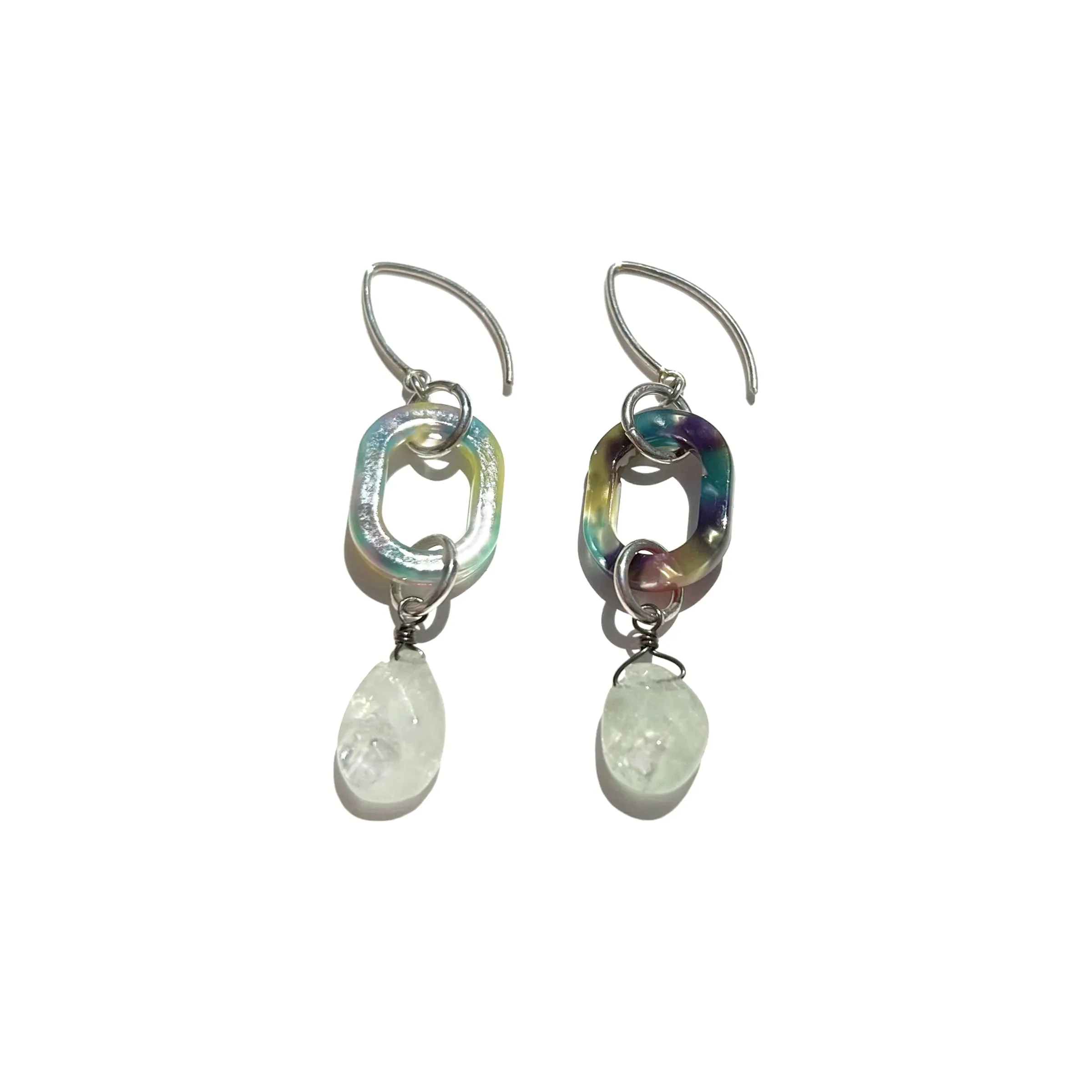 MPR x IMAGINARIUM: Aquamarine Little Drop Chain Earrings